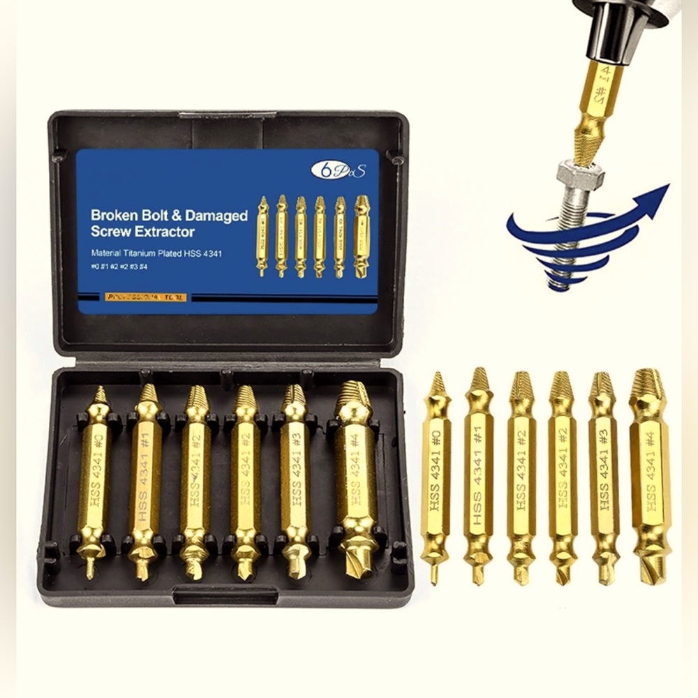Step Drill bit 4/5/6pcs Damaged Screw Extractor Drill Bit Extractor Drill Set